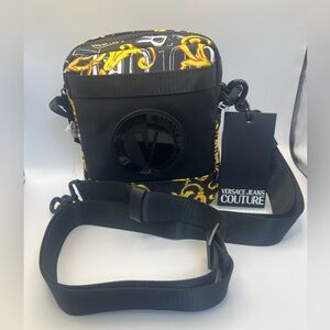 Versace Jeans Couture Barocco-print messenger bag. Unisex. NWT